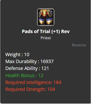Pads Of Trial (HP) +1 (Reverse)